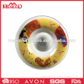 Restaurant and hotel use modern round dinnerware plate plastic chip and dip